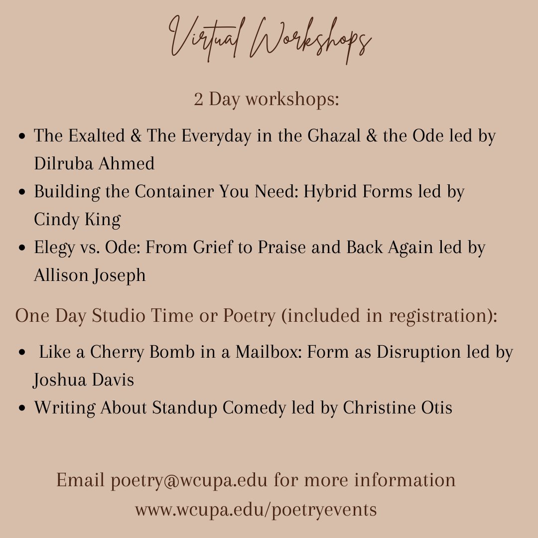 WCU Poetry Center (@wcupoetry) on Twitter photo 