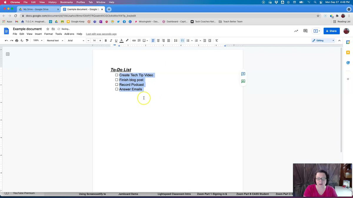 sv314dws's tweet photo. Checklists in Google Docs https://t.co/6gaBm5NfuS In this week's #TechTipTuesday we look at how to create a #clickable #checklist in #Google #Docs! #EdTech #ETCoaching #ETCoaches #EDUCoach #AskTheTechCoach #Coaching #TechCoach #KyGoDigital #KyDLC #FETC https://t.co/x5jgM5cu1R