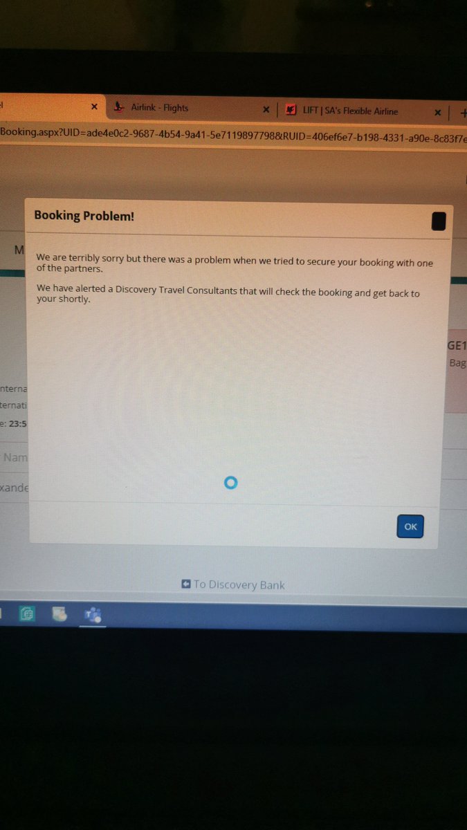 Rory_alexander_'s tweet photo. @dineshgovender new travel platform not working so well.... #toosoon @Discovery_SA @Vitality_SA https://t.co/5CdfhbDSmG