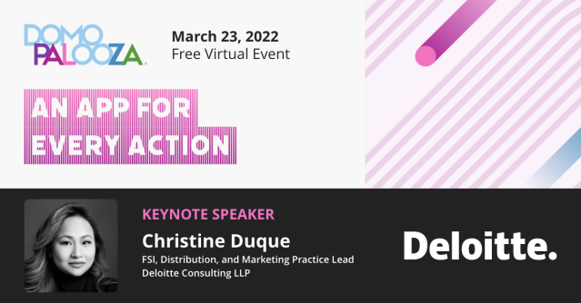 juliekehoe's tweet photo. Join us to learn more about how some of the best minds in data and business are putting data to work for everyone. #Domopalooza #DP22 @domotalk @christineduque @deloitte #modernBI https://t.co/oPqGEbhTvI https://t.co/eGIBzlkaZp