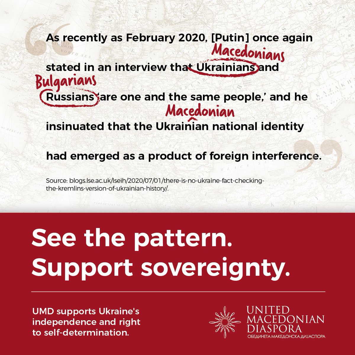 UMDiaspora's tweet photo. Since being founded in 2004, UMD has been a huge proponent of a people's right to self-determination as enshrined in the United Nations' Universal Declaration of Human Rights.
#SeethePattern
#SupportSovereignty
#RightToSelfDetermination
#ukraine
#StandWithUkraine
#macedonia https://t.co/BBjQePMkbu