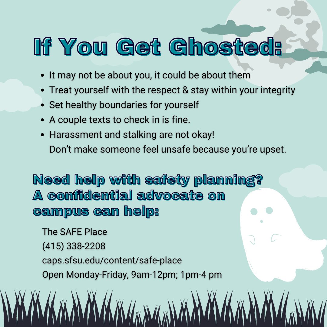 Ghosting sucks for everyone. It can be intentional or unintentional but still cause harm. It's also a way some avoid harm (real or perceived). Here are some tips on how to avoid causing pain by not ghosting, how to cope after being ghosted, and how to exit an unsafe situation.