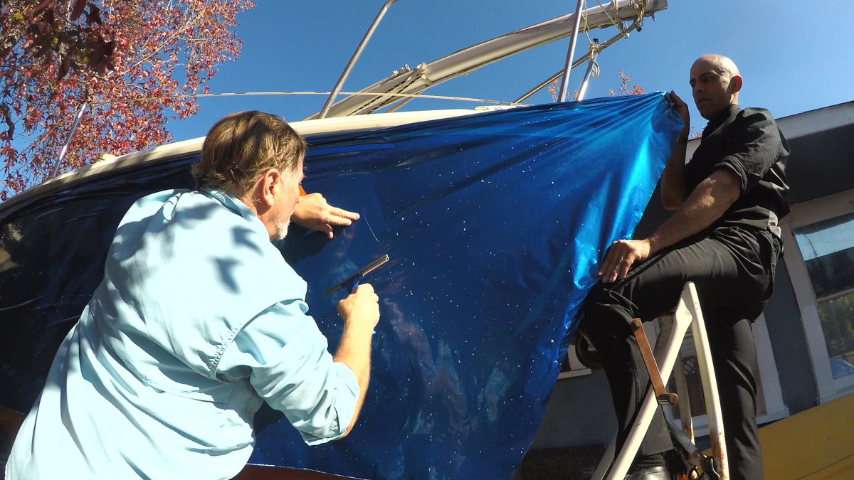 CalSunTV's tweet image. We had a blast #onset as always with Boat Flipper installing the vinyl wrap on the Catalina sailboat! Tune in and become or a member or sponsor today at BoatFlipper.com
#boatflipper #boating #boatlife #vinylwrap #boatwrap #sailboat #sailing