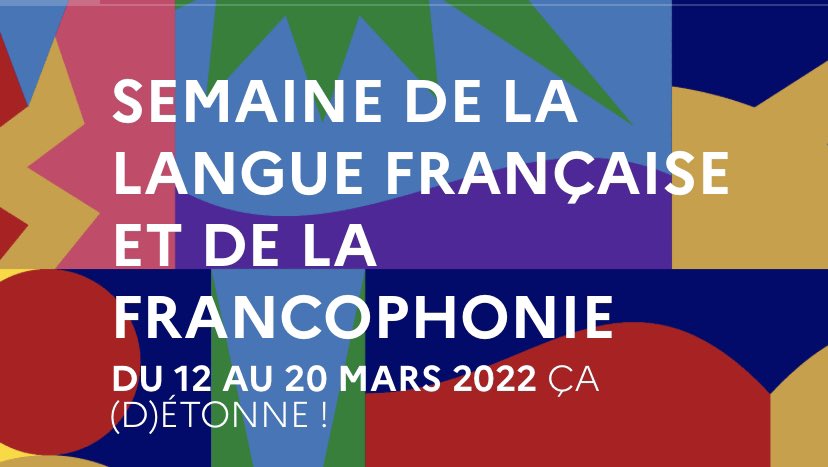 reparelelangage's tweet photo. 27e édition de la Semaine de la Langue Française et de la Francophonie. Le programme, c’est par ici 👇        https://t.co/qqCKqjoM7Y https://t.co/6dhOkGwJmG