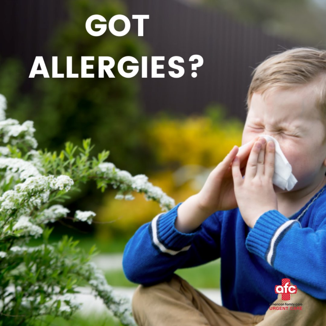 Got allergies!? It can be hard to decipher your symptoms of scratchy throat, congestion, fatigue. Is is allergies? a cold? or something else? Walk into one of our urgent care locations, no appointment necessary and get the evaluation and care you... afcurgentcare.com/cheltenham/
🏥