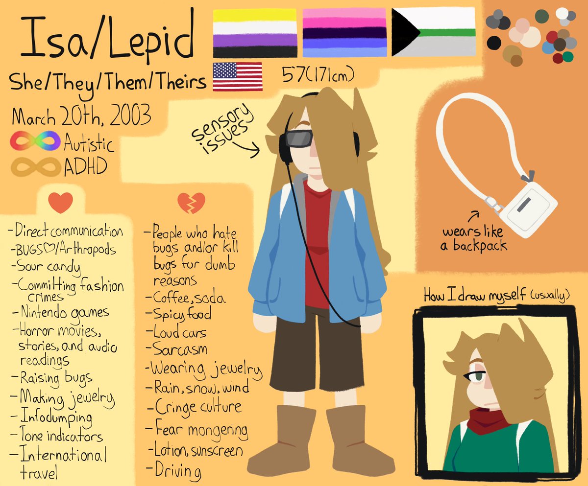IsaGraceless's tweet photo. I really just haven’t posted for months huh lemme drop my sona reference casually then #myart #meettheartist #referencesheet https://t.co/IO4maXcITx