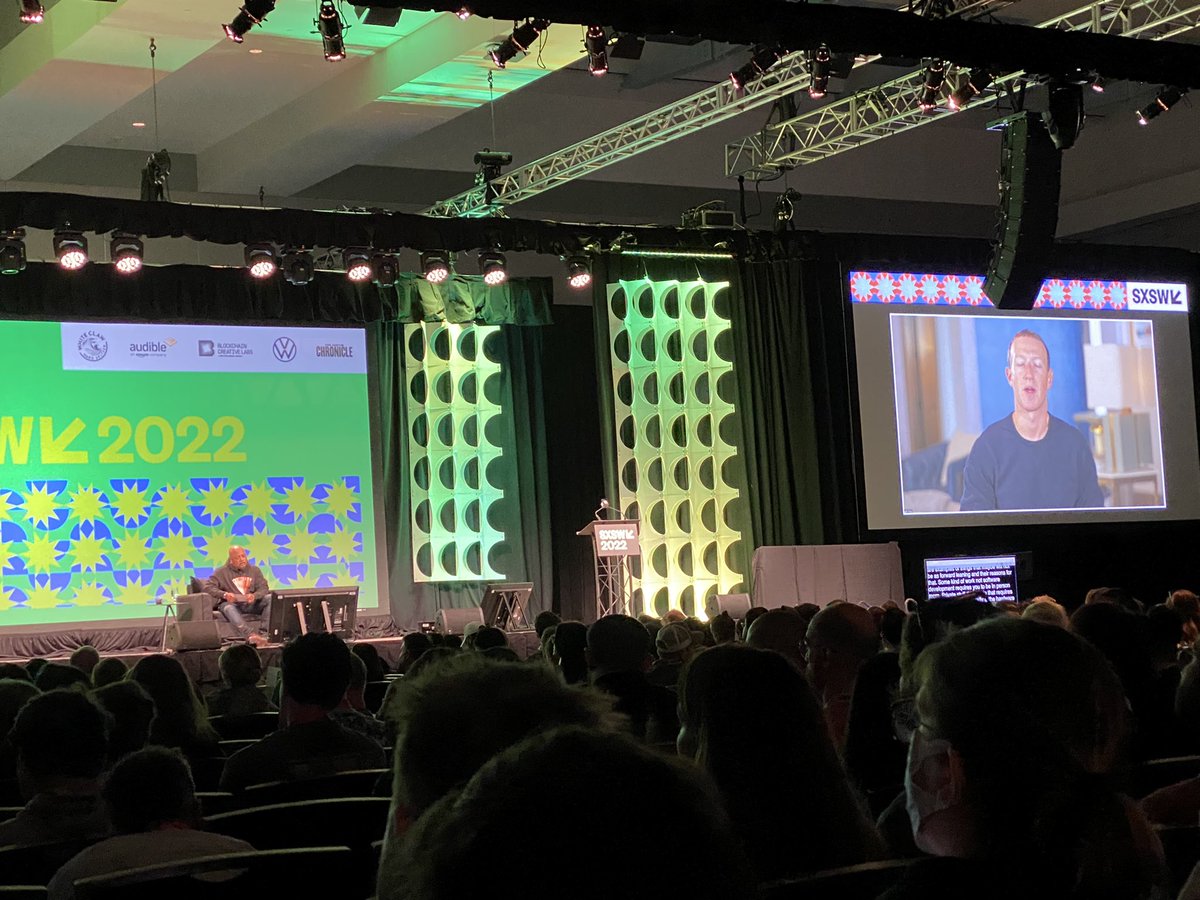 “The future belongs to those who believe in it the most” - Mark Zuckerberg <a href="/sxsw/">SXSW</a> #SXSW #Meta