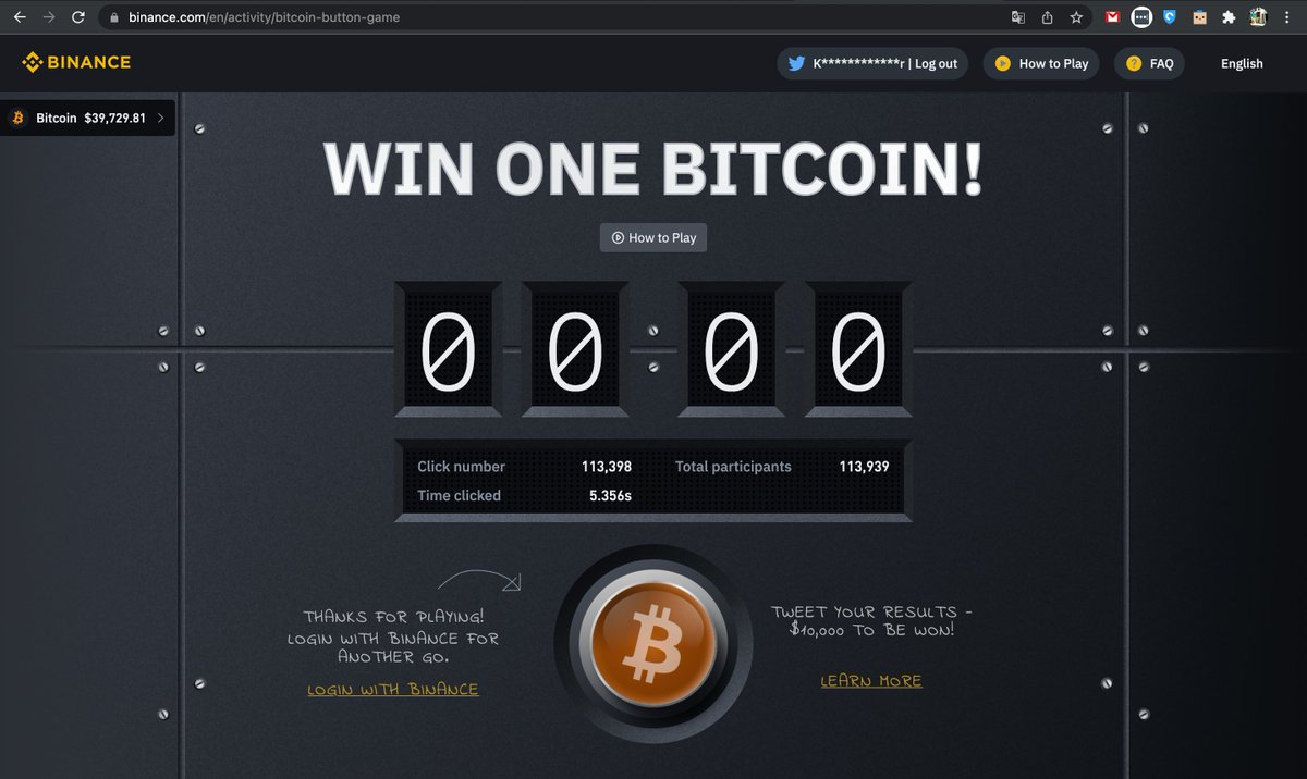 #BitcoinButton and #Binance
The fact of Bitcoin: The last Bitcoin will be mined in 2140. Only 21 million Bitcoin can ever be produced. Right now, about 18.8 million have been mined.