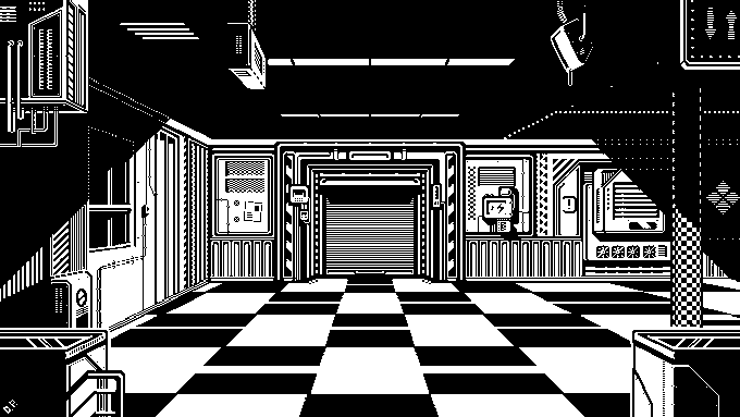 Hallway End.
Background for Ninja Noire.
#pixelart #pixel #ドット絵 #1bit 