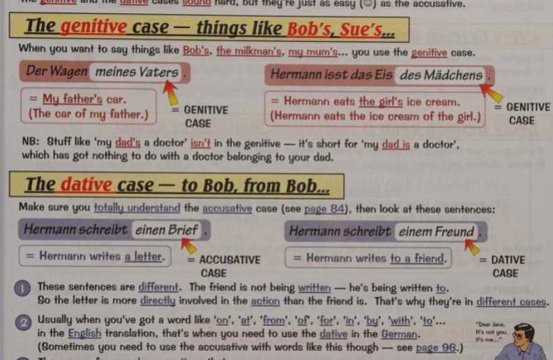 OldSchoolBooks1's tweet photo. For anyone else like me who learnt #German in the 80's at school and was never, ever taught exactly what #genitive and #dative cases were....for me the mystery has been solved https://t.co/kv693k3o0s
