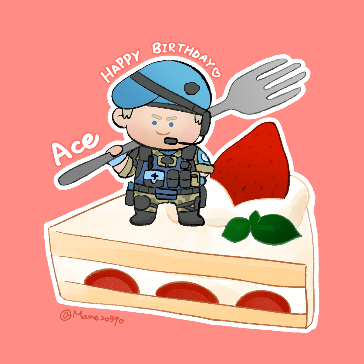 Mame20390's tweet photo. 3/15 Happy Birthday ~ Ace🎉🎉🎉
I love his elite skin ✨
#R6Community #R6S #Ace https://t.co/J70MIAv7Aw