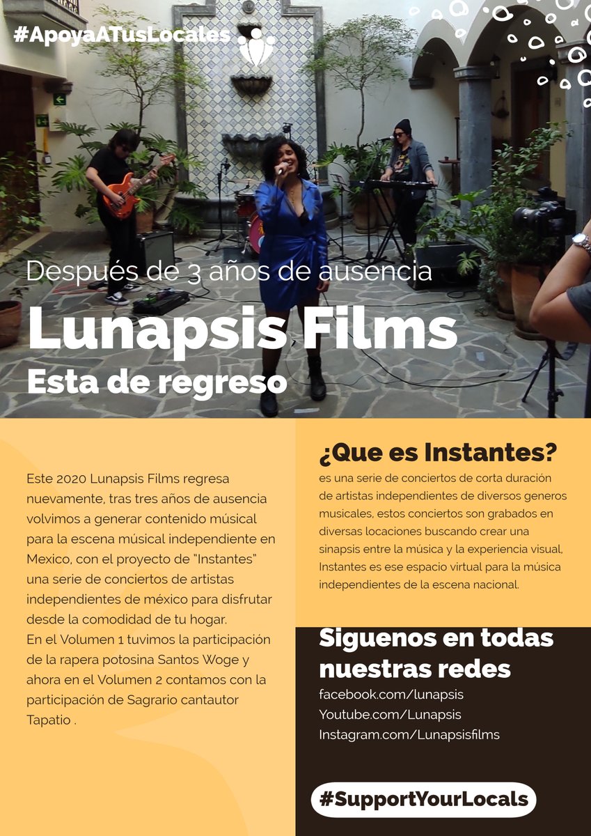 CIESASOccte's tweet photo. ras tres años de ausencia, vuelve @Lunapsis  con nuevo contenido musical para la escena musical independiente en Mexico.
https://t.co/BzBXPfVFGb https://t.co/m4Uh5baHjd