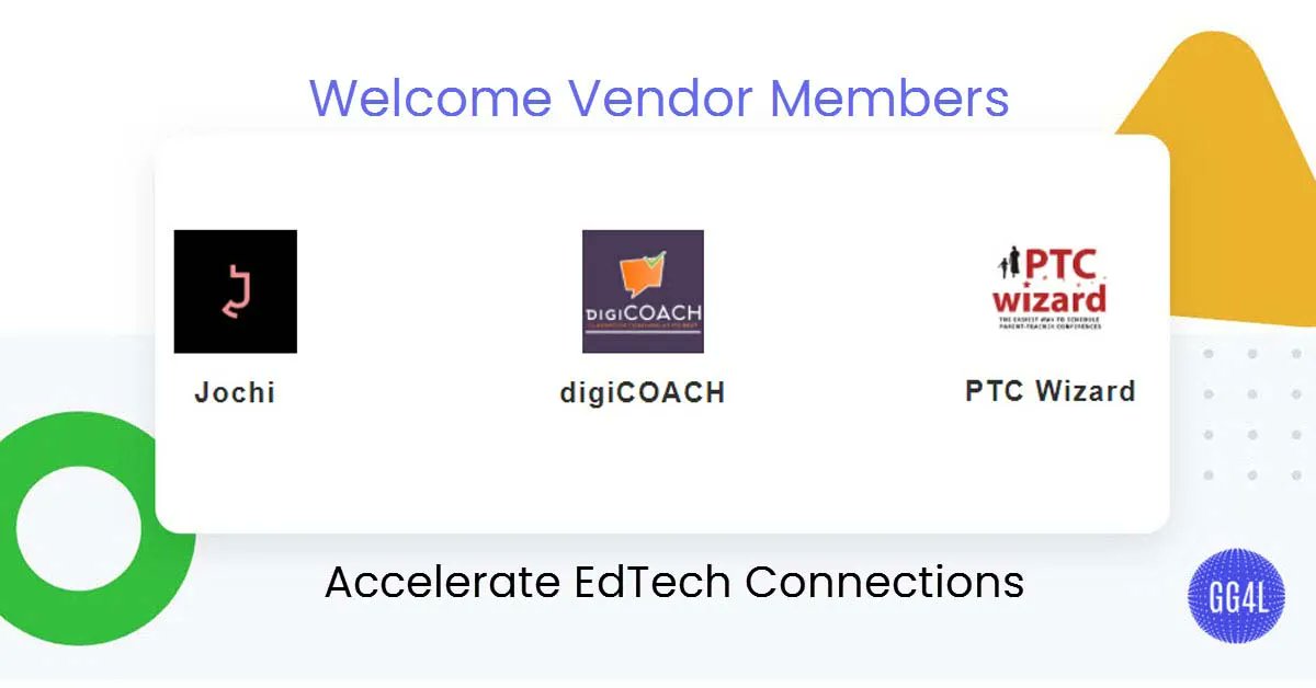 SchoolDayInc's tweet photo. We are excited to announce our partnership with these EdTech vendors. GG4L offers EdTech vendors the ability to accelerate EdTech connections. Learn more at https://t.co/Tktbmiv2SL. 
@JochiInfo @digiCOACHapp @ptcwizard 
#dataintegration #singlesignon #edtech #studentdataprivacy https://t.co/dWvhYomoYH