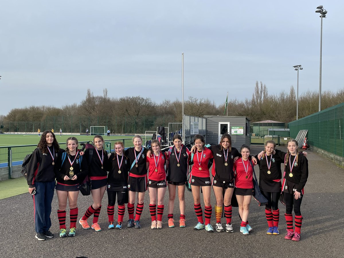 U16 Hockey Cup winners Saffron Walden
