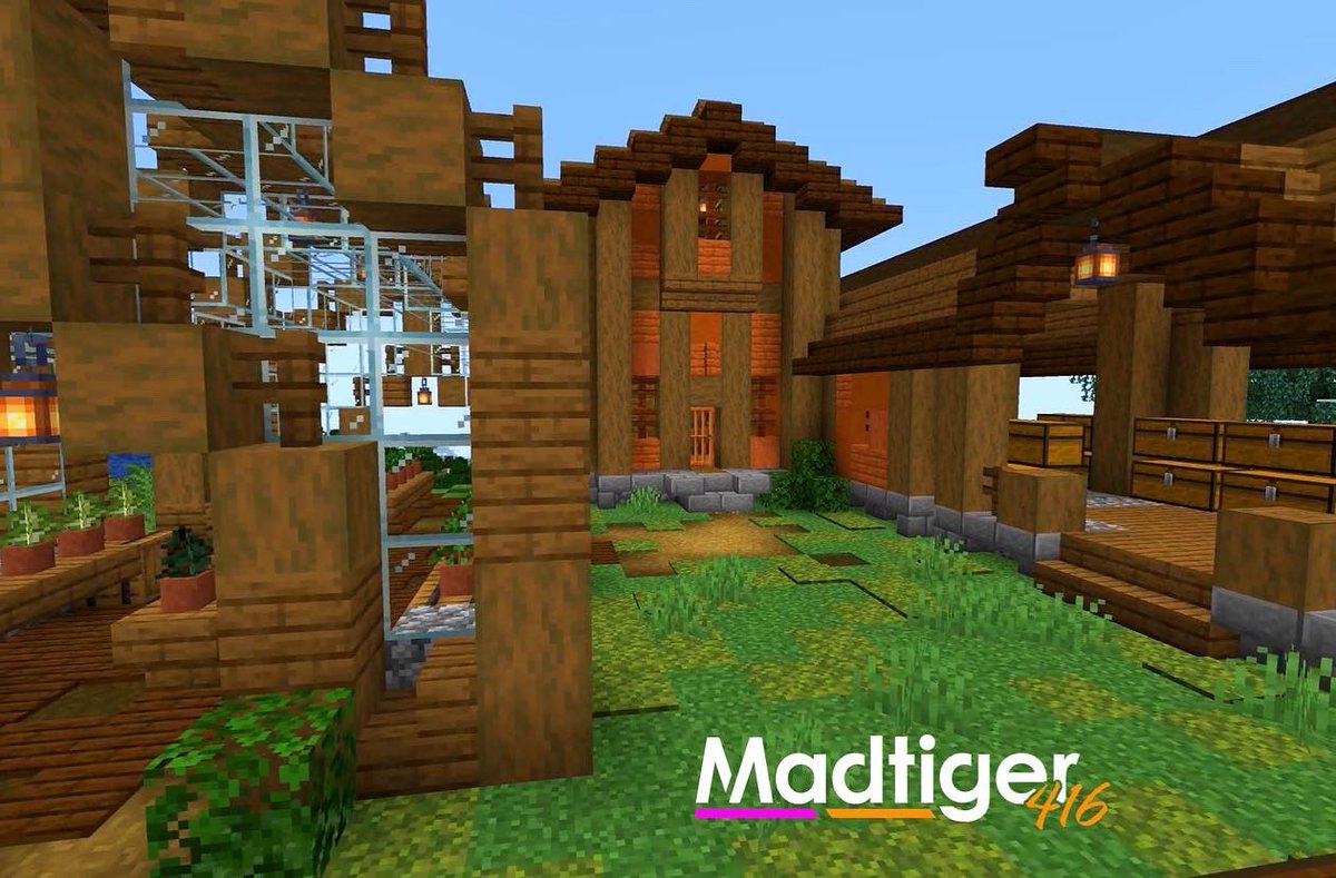 The new B &amp; T's Tree Emporium on the EchoCraft server! Don't let the looks fool you though, it's not as peaceful as it looks! If rekrap2, Miyu, and Souli can get through without breaking the rules, they'll live, but if not......BOOM!

youtu.be/8s70voUmAc0
#Minecraft