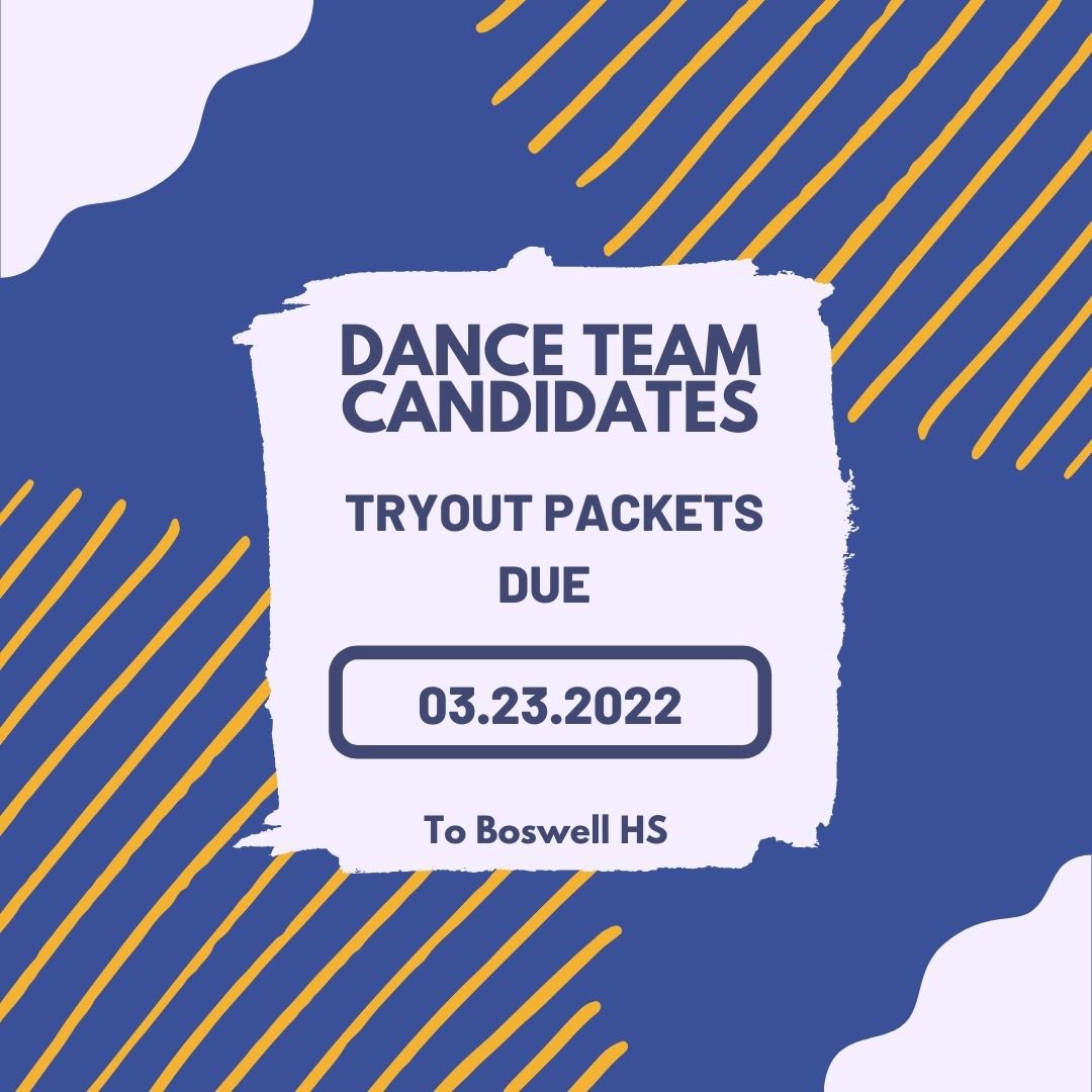 Just a reminder for all of our 2022-2023 dance team candidates!
