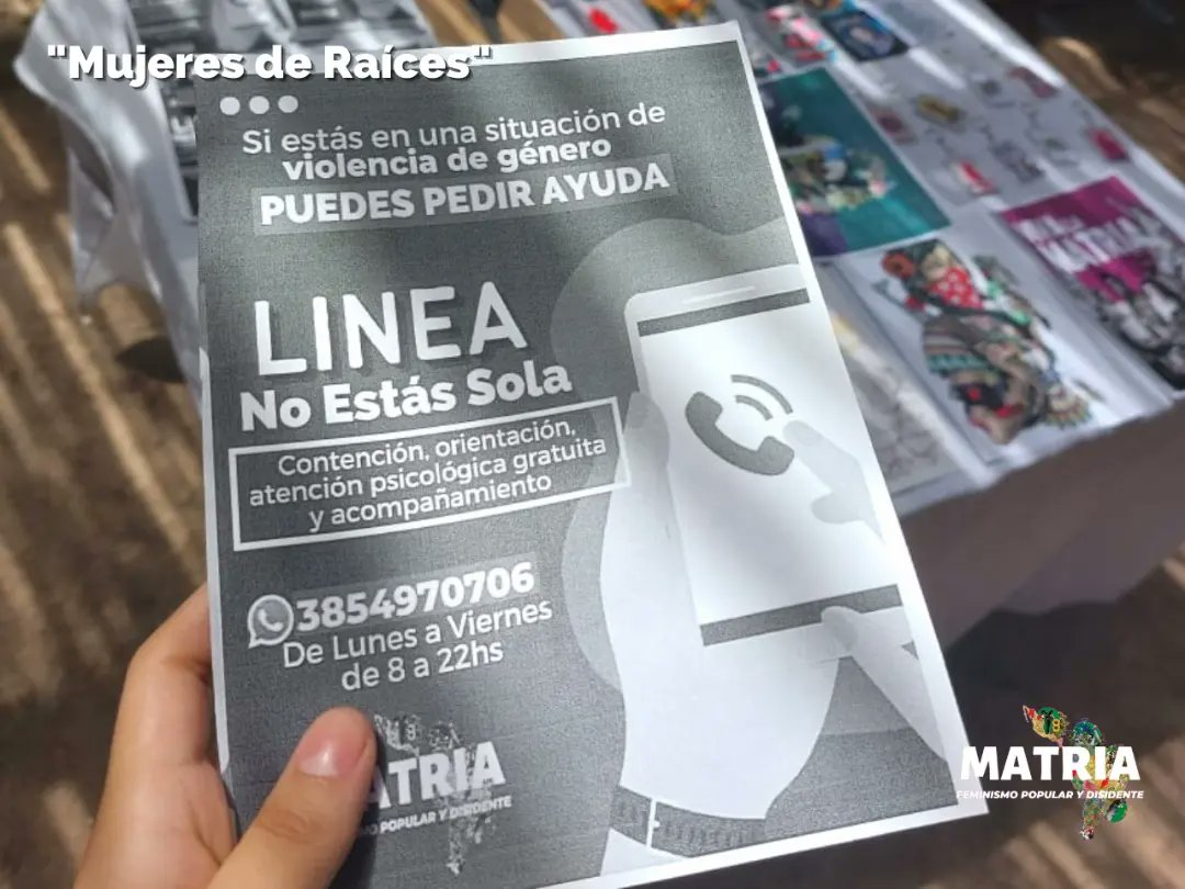 matria_sde's tweet photo. ☀️ Durante la jornada del Domingo, participamos de la actividad "Mujeres de Raíces" organizada por la Subcomisión de Género de la Fundación del Patio del Indio Froilán en articulación con diversas organizaciones en el marco del 8M y #NosotrasMovemosElMundo 💜 https://t.co/iIP4NLVoGn
