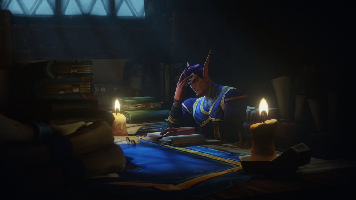 Mirthelar has been working really hard lately and gets really stressed out about it

#blender #3dart #warcraft #elf #Eevee