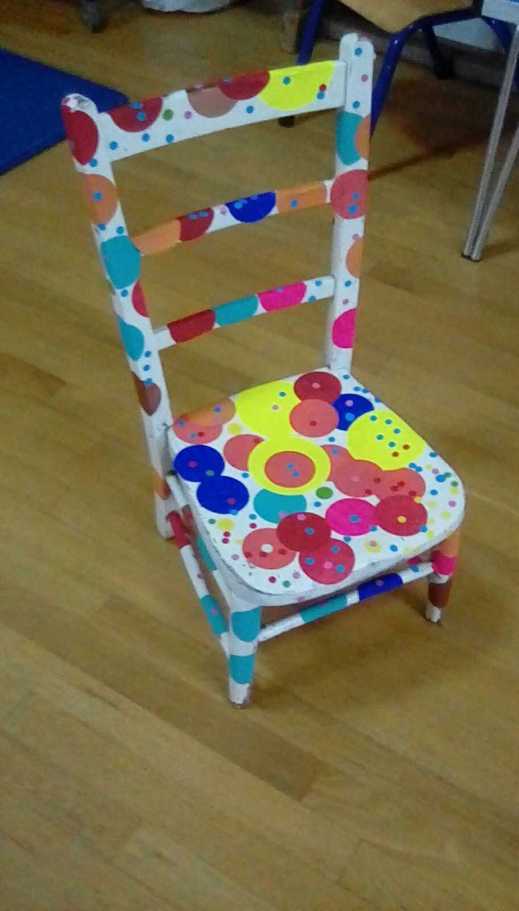 We had a lovely visit from Jess who introduced Wise Owls to the work of Yayoi Kusama. Jess showed the children how to create their own dot pumpkins &amp; a fantastic dot chair, our very own ‘installation’ ! Thank you Jess! #youngartists #inspiration #sussexnursery #yayoikasuma