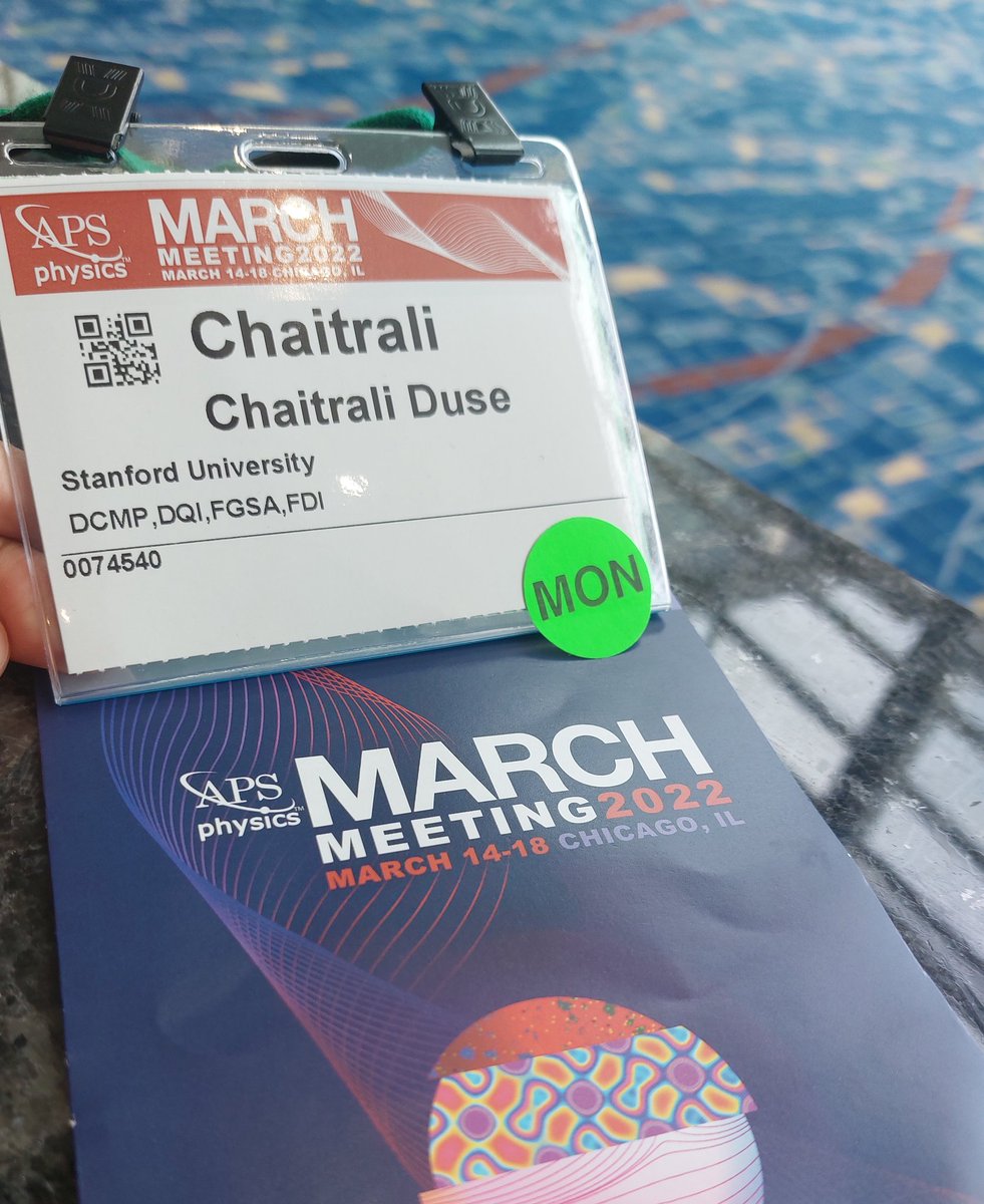 Excited to be at the #APSMarch Meeting in Chicago this year! So grateful for in-person interactions and engaging talks @APSMeetings, especially after last year's virtual-only presentations (and for my first conference experience as a PhD student at <a href="/Stanford/">Stanford University</a>!)