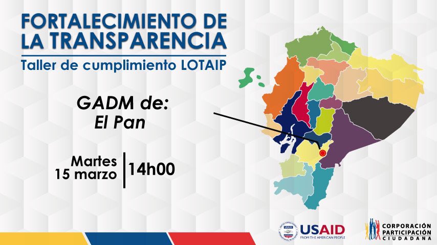 SimonJaramilloM's tweet photo. La Corporación Participación Ciudadana @ParticipacionPC, capacita a funcionarios del GADM de El Pan @gad_pan , (Provincia del Azuay), sobre contenidos y aplicación de la #Lotaip Ley de Transparencia y Acceso a la Información Pública. #PCTransparencia. https://t.co/stYZMWpb6i