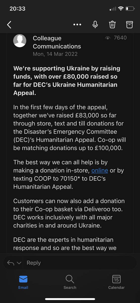 Helen Farquharson (@wellbeinghelen) on Twitter photo SO PROUD THAT Weβre supporting Ukraine by raising funds, with over Β£80,000 raised so far for DECβs Ukraine Humanitarian Appeal.ππ½ππ½π#coop #ItsWhatWeDo #proudmemberpioneer
ππΎ dec.org.uk/?utm_source=coβ¦ <a href="/CindyMo34072747/">Cindy Morris</a> SO PROUD THAT Weβre supporting Ukraine by raising funds, with over Β£80,000 raised so far for DECβs Ukraine Humanitarian Appeal.ππ½ππ½π#coop #ItsWhatWeDo #proudmemberpioneer
ππΎ dec.org.uk/?utm_source=coβ¦ <a href="/CindyMo34072747/">Cindy Morris</a>