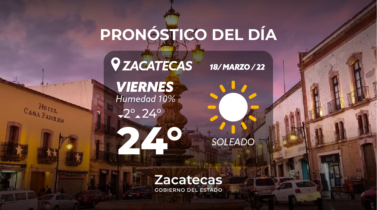 Gobierno de Zacatecas on Twitter "☀ Para terminar la semana de la
