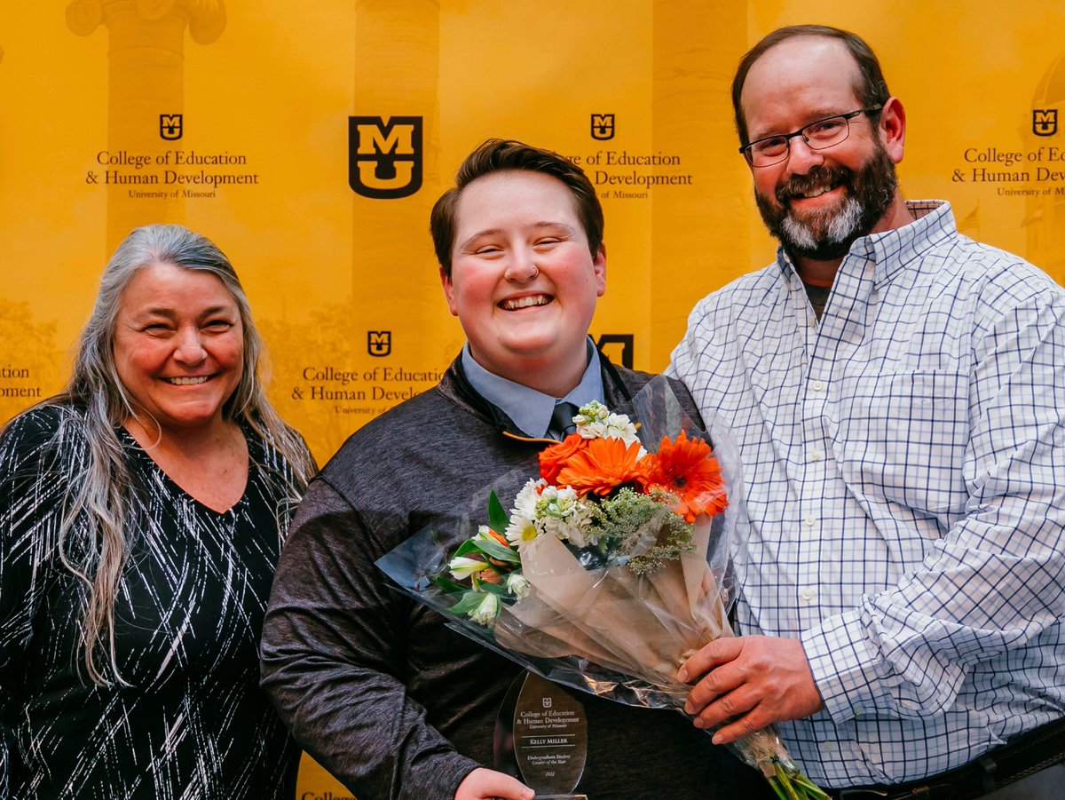 MizzouEducation's tweet photo. 🏆 54th Annual Awards Banquet: Kelly Miller, Student Leader of the Year – Undergraduate https://t.co/nJ3zaY2tX5
