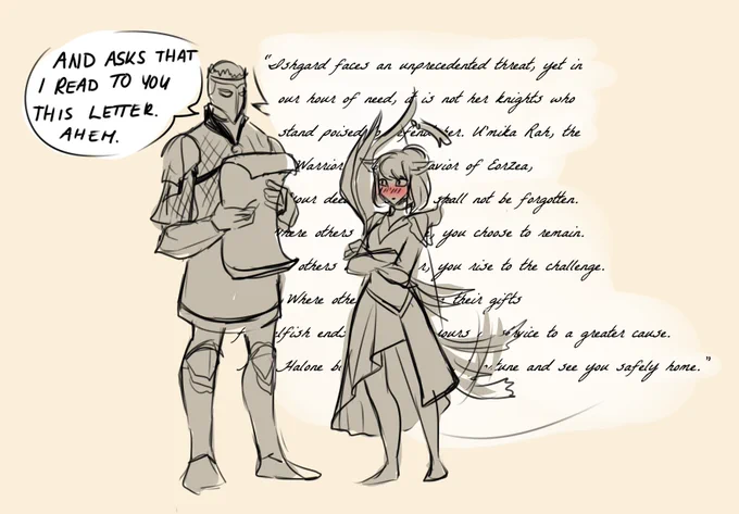 do all Ishgardians talk like this #FFXIVART #wolmeric 
