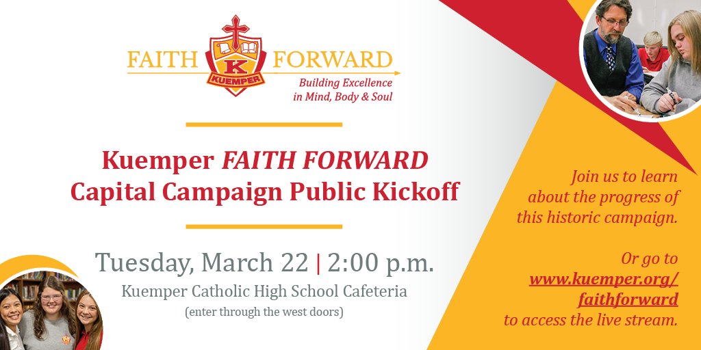 For more information about Kuemper's Faith Forward capital campaign, visit kuemper.org/faithforward #kuempercatholicschool  #faithforward