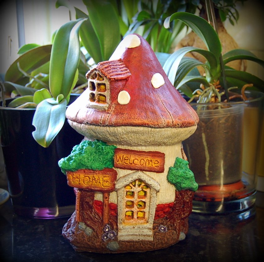 Wife stopped work on some Ork scenery, was given this garden stone mushroom to paint instead  😀