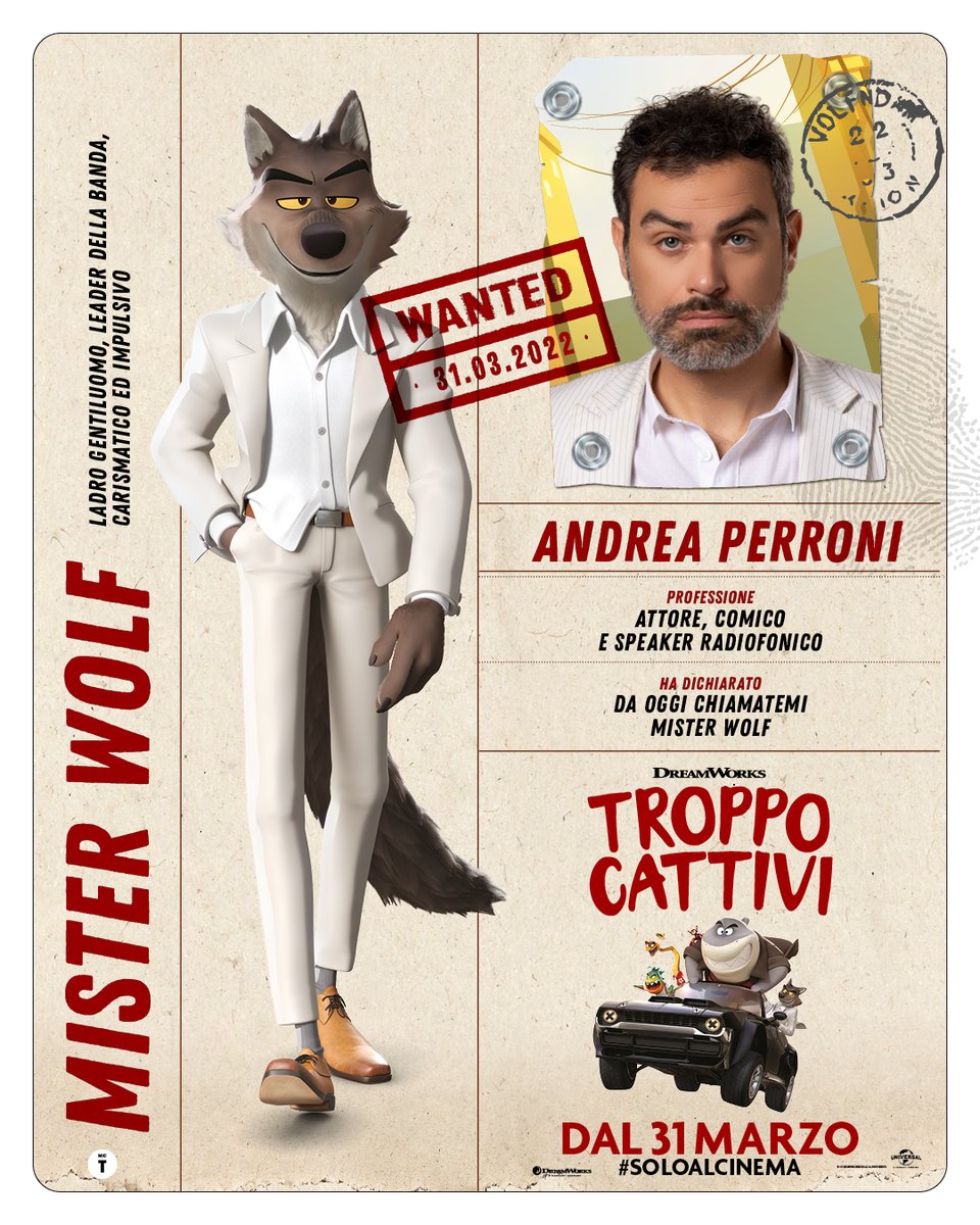 Ebbene sì, Andrea Perroni è stato schedato e sanno perfettamente chi è, ma questo non gli impedirà di continuare a guidare la sua crew nel compiere imprese troppo cattive. 
#TroppoCattiviIlFilm vi aspetta in anteprima il 20 e il 27 marzo e dal 31 marzo #SoloAlCinema.