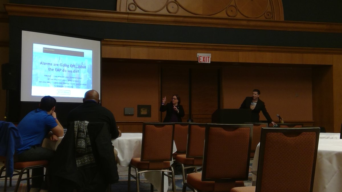 mschmit's tweet photo. same room &amp; more learning, this time with @EveEsch12 and @JenniferKeegin #ACUI22 https://t.co/LCQe6iE1Rk