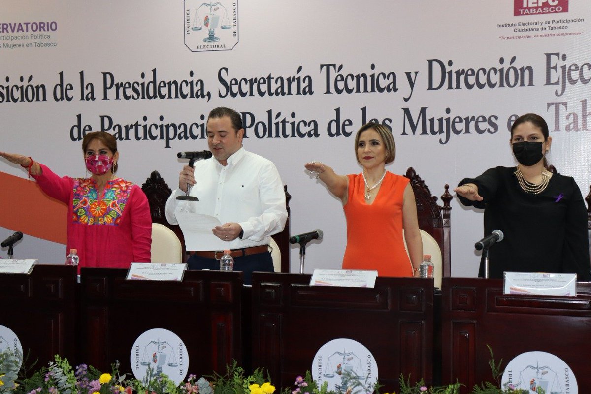 TE_TABASCO's tweet photo. #BoletínDePrensa | Asume la Magistrada Presidenta Margarita Concepción Espinosa Armengol, la titularidad del Observatorio de Participación Política de las Mujeres en Tabasco.

Consulta aquí el boletín:
https://t.co/cb14KaFwPx https://t.co/zpwPGeFJXS