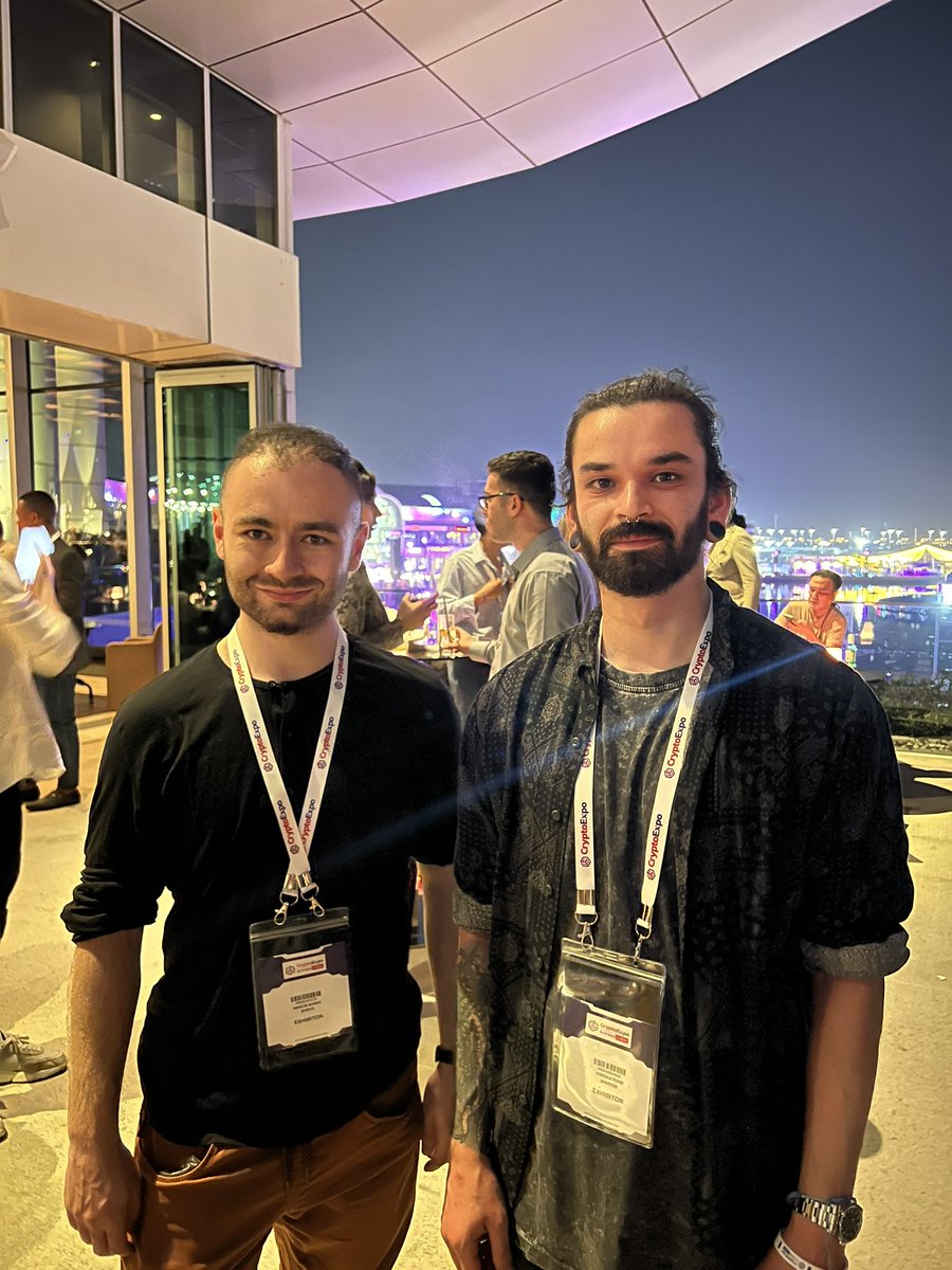 Our CEO Jordan and our CMO Marcin are at the Dubai expo welcome night now, if you’re also here tonight come say hello! Tomorrow is the start of the Dubai Crypto Expo and we’re excited to deliver our vision of Shiryo to all the attendees!

🐺❤️