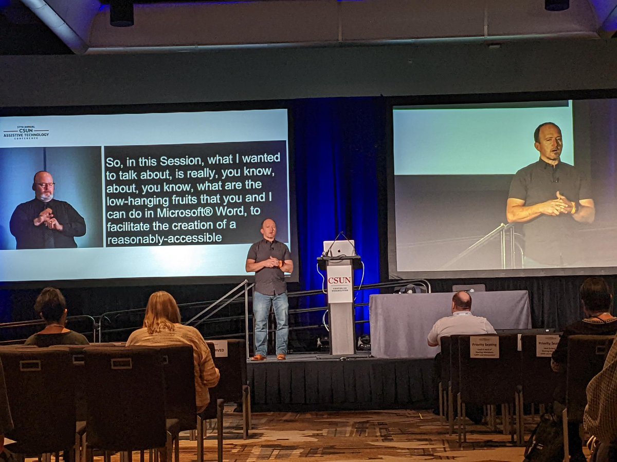 able_docs's tweet image. Our @chadchelius is presenting on bridging the accessibility gaps from MS Word to PDF at #CSUNATC22! 

#AlwaysAccessible #AlwaysAbleDocs #A11y
