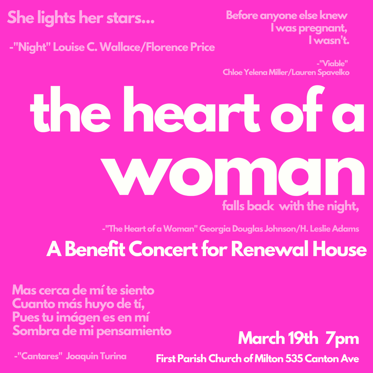 This Saturday March 19th @ 7PM !
eventbrite.com/e/the-heart-of…