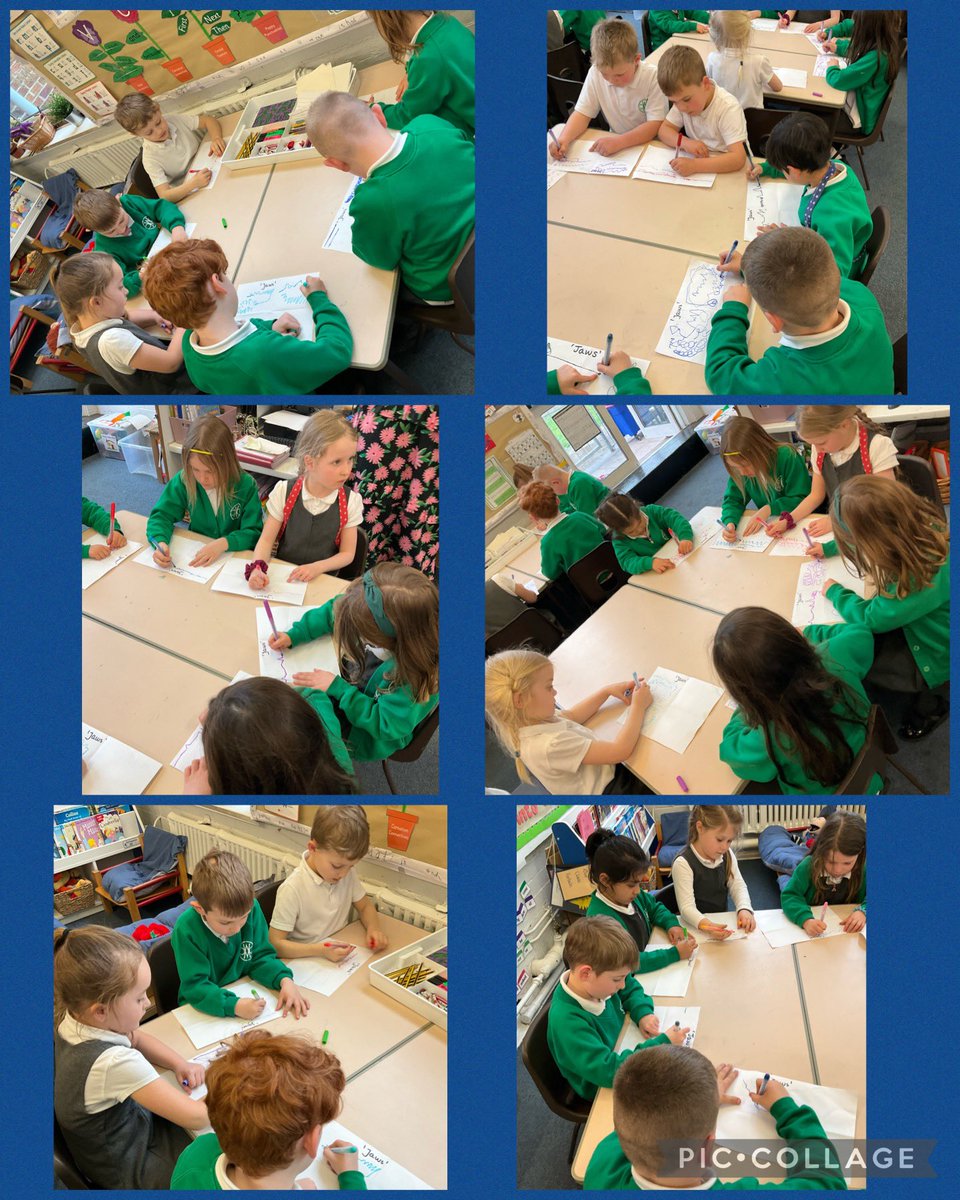 cwp_taff's tweet photo. We have shown a real interest in sharks so we listened to the ‘Jaws’ theme tune. We listened carefully and identified pitch, tempo and dynamics within the music. #writedance @cwprimary @EAS_ExpressArts https://t.co/N3hfD8QgZe