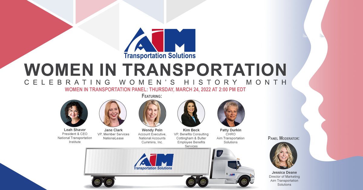 NationaLease's tweet photo. Excited to be a part of the Women in Transportation Panel hosted by Aim NationaLease on Thursday, March 24. Reserve your spot to hear firsthand from some of the #transportation industry's leading women on what drives their success.

Register today! https://t.co/DBVlFXMeP2 https://t.co/cMJzHJlCdH