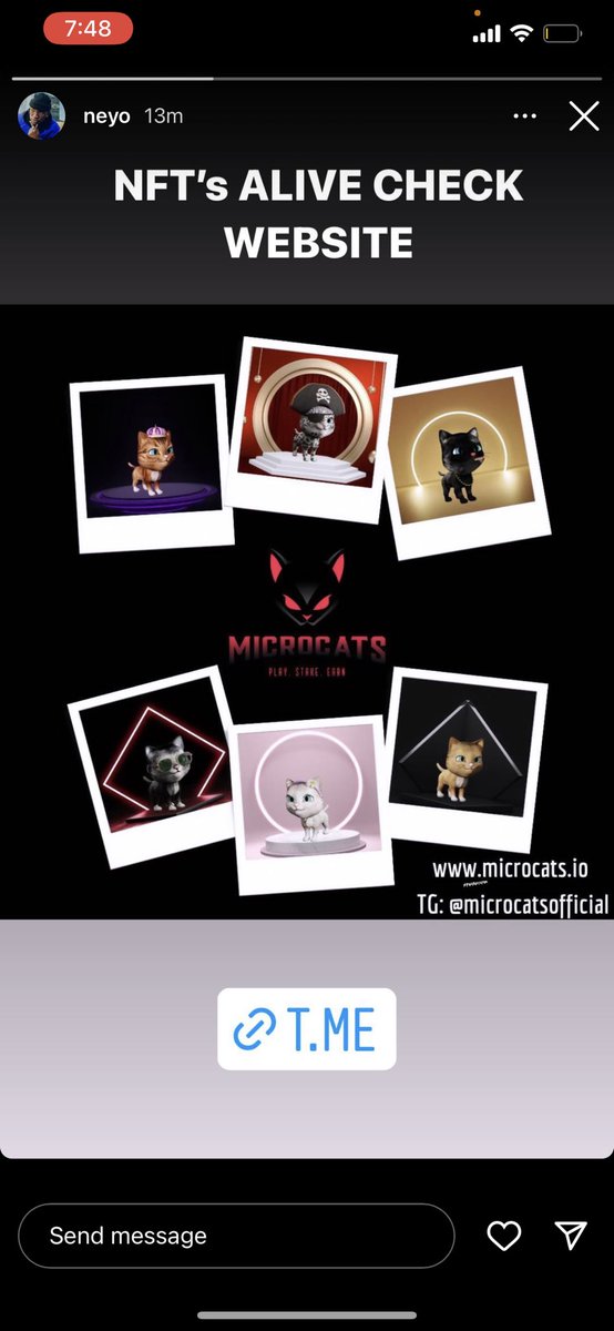 microcatsbsc's tweet photo. Wow we just got posted by @NeYoCompound on Instagram 😱😱🔥🔥
This is just day one !!! We have a huge week planned and another NFT series to be released next week. 150 + NFTS already been minted.
Click the dapp on https://t.co/75gJbDsozp 
#bsc #bscgem #moonshot #wow #nft https://t.co/VBx9RBIeBO