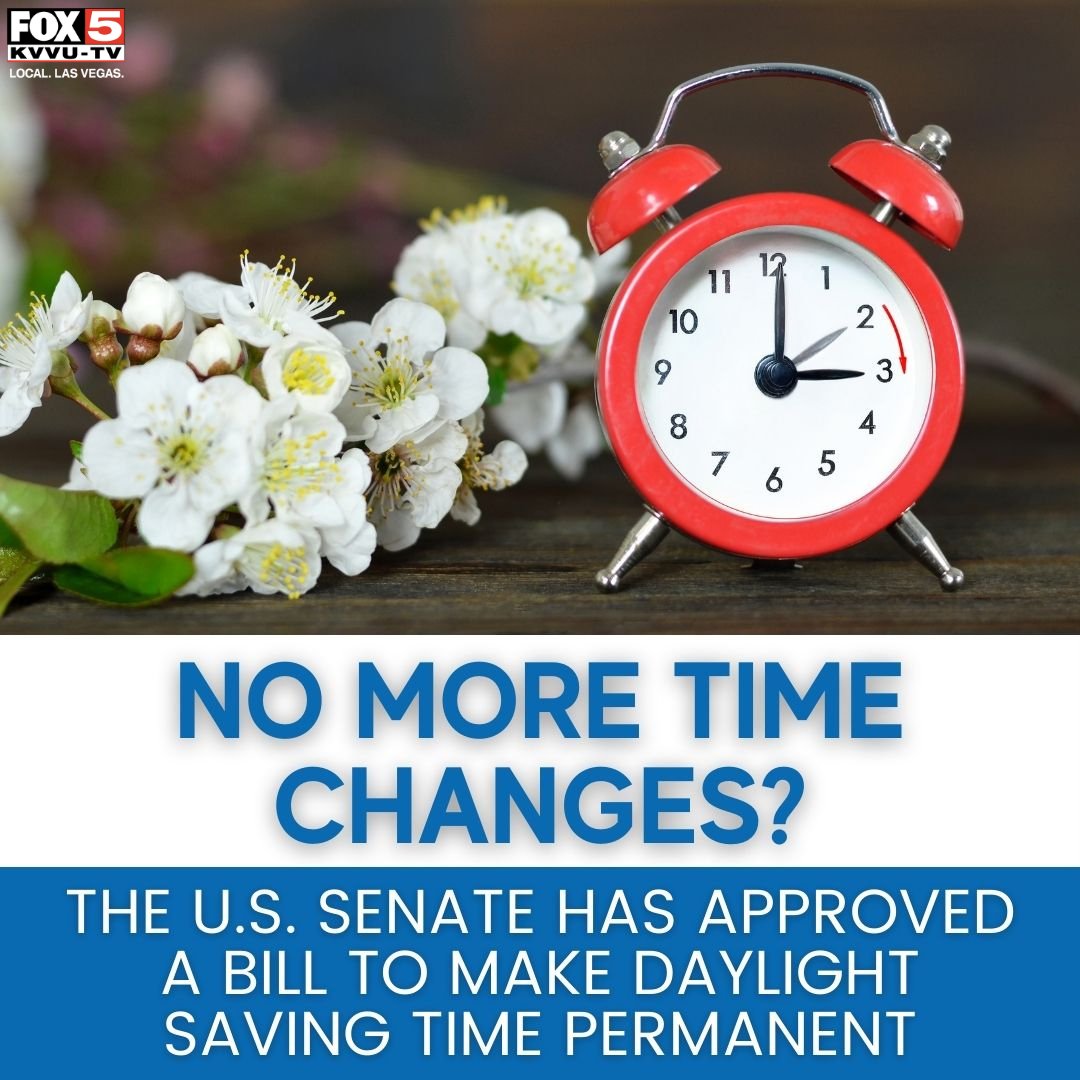 Would you support this?! 🙋 If signed into law, daylight saving time would become permanent and Americans would no longer have to change their clocks twice a year. 
DETAILS: bit.ly/3i78hkl