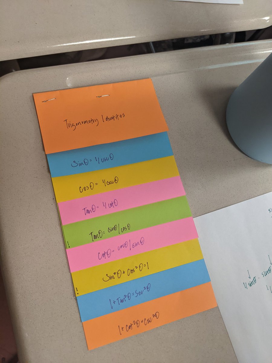 MrsSannaNTHS's tweet image. Had the pleasure of watching Mr. Bleiler teach Trig today during 4th period. They had foldables! Wish my math class was this cool! 📓📝🧠💡 #organization #FNT #applylearning @MrMartinNTHS @BCPSMATH @NTHS_Titans @arb7102 @MsLBrightMath @avidtitans