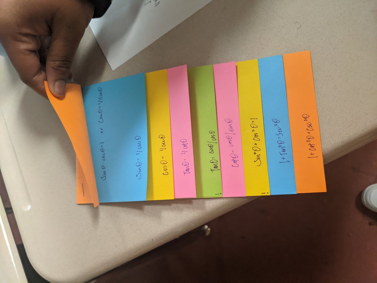 MrsSannaNTHS's tweet image. Had the pleasure of watching Mr. Bleiler teach Trig today during 4th period. They had foldables! Wish my math class was this cool! 📓📝🧠💡 #organization #FNT #applylearning @MrMartinNTHS @BCPSMATH @NTHS_Titans @arb7102 @MsLBrightMath @avidtitans