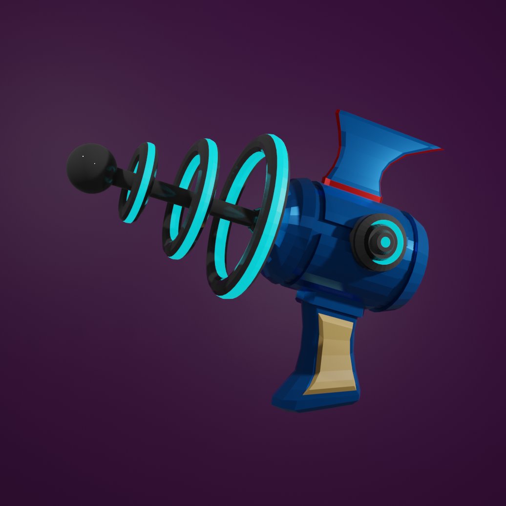more weapons for chiliboi! here's a low-poly ray-gun

#Blender3d #b3d #blender #lowpoly #3dmodelling  #3DModel  #GodotEngine #indiegames #indiegame #indiedev #gamedev