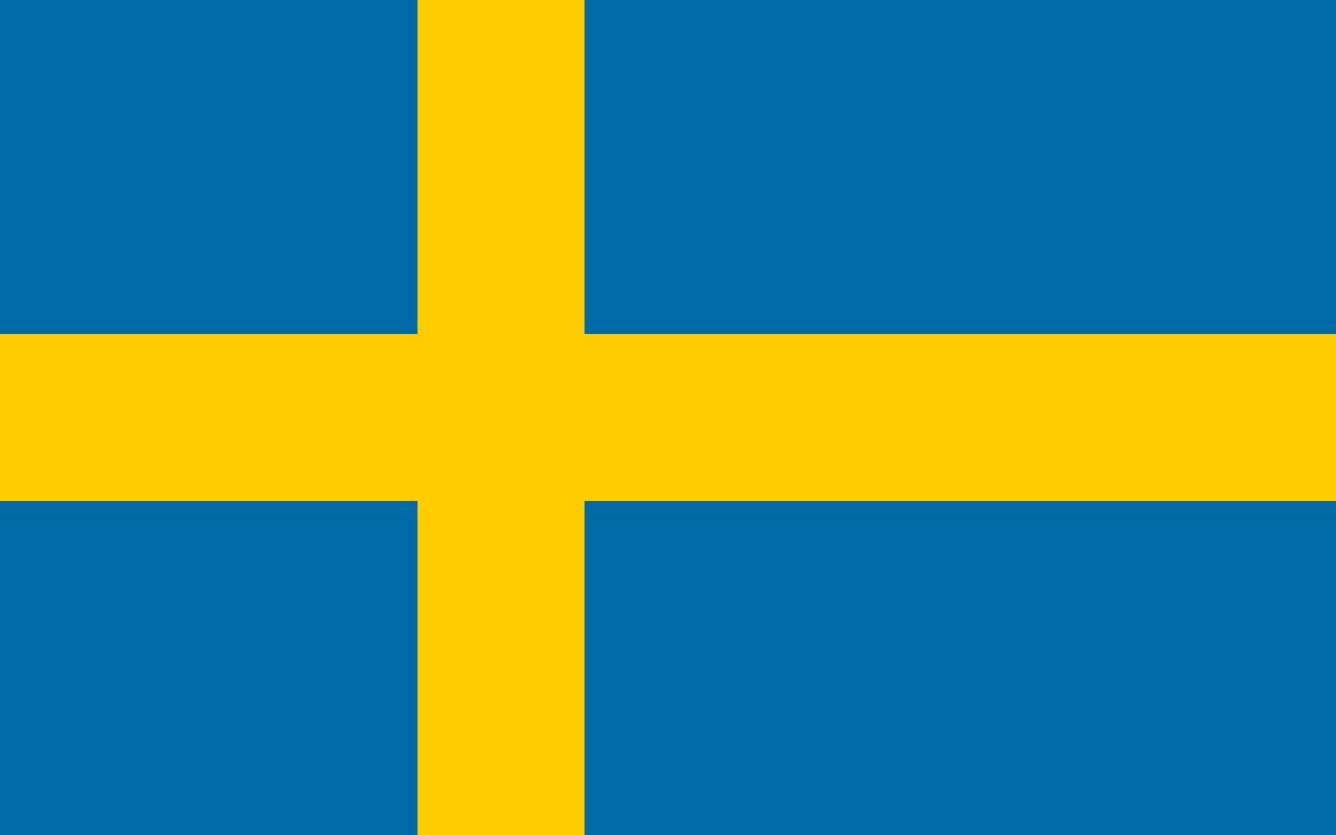 Todays fourth flag of the day is the traditional Sweden flag! It was coined on June 22nd, 1906. The blue represents justice, loyalty, truth, vigilance and perseverance. The yellow cross represents generosity.