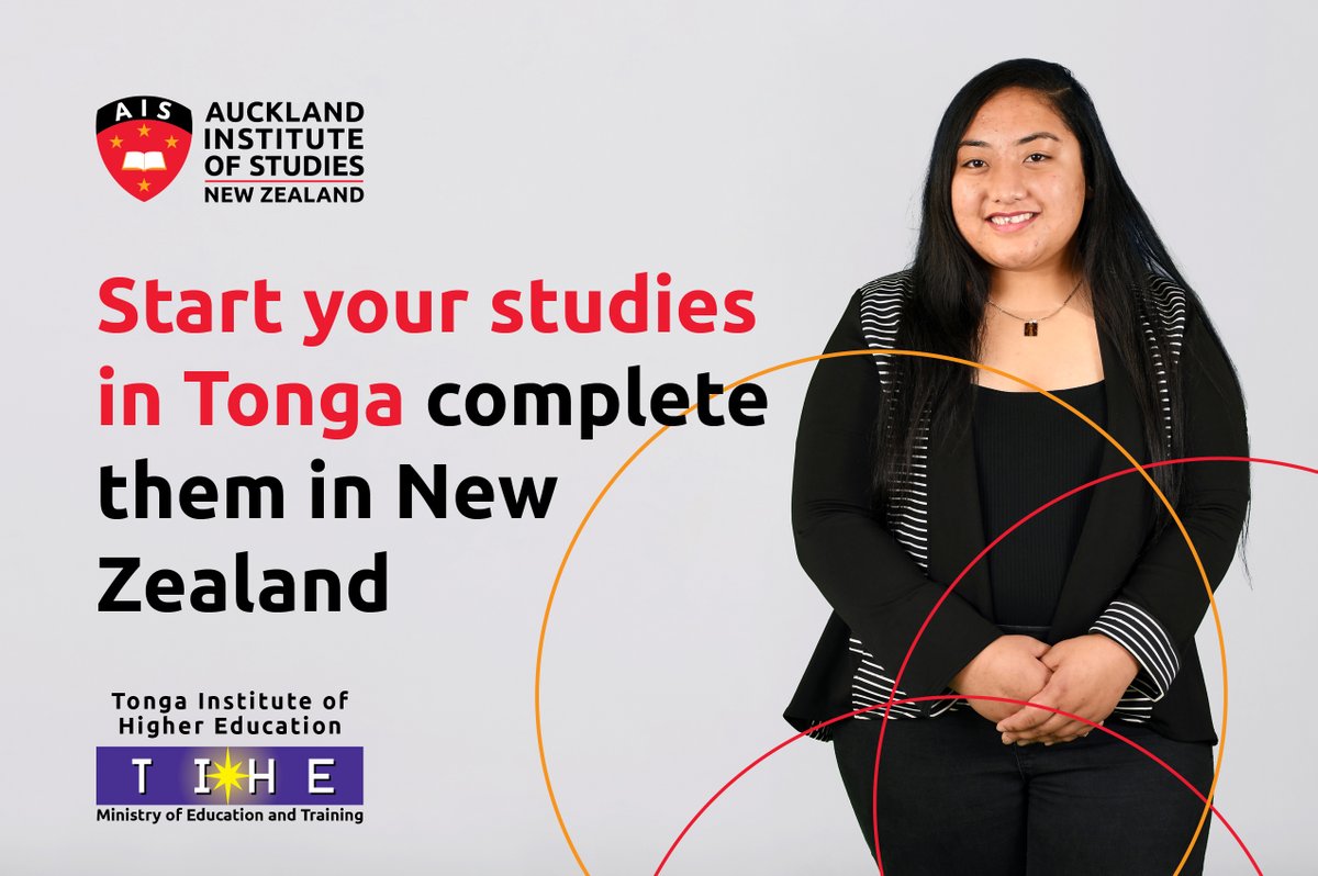 AIS_AucklandNZ's tweet photo. Pathway to a New Zealand Qualification - Tonga Institute of Higher Education through their one-year diplomas, can provide a pathway into the Auckland Institute of Studies bachelor degrees. Get in touch with our Market Managers today https://t.co/IAyq4rdM9e #studyAIS https://t.co/9iHflLLKKP