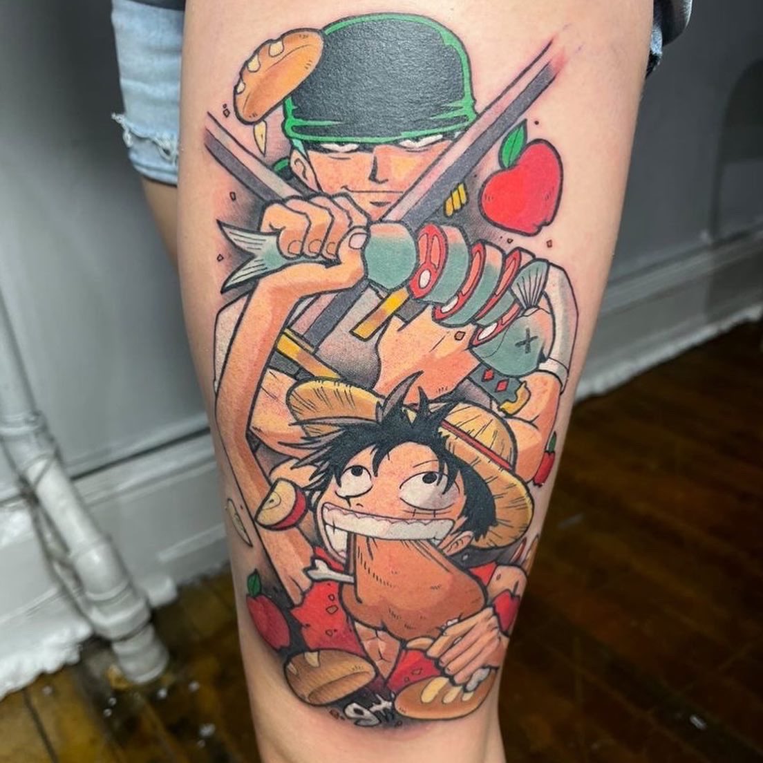 animegannn's tweet photo. Newest ink addition. 

#onepiece #ONEPIECEカードゲーム #animetattoo #tattoos https://t.co/6TObjIvdpX