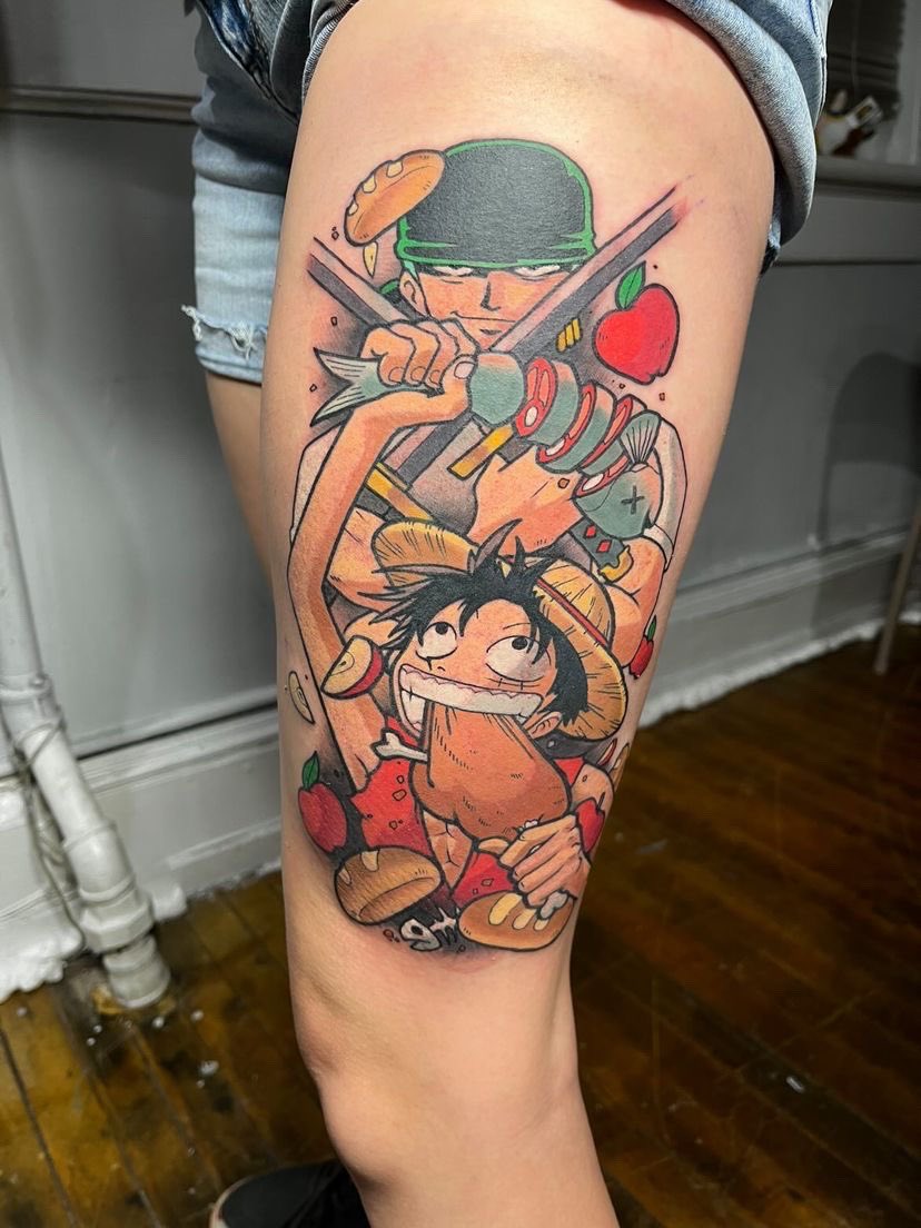 animegannn's tweet photo. Newest ink addition. 

#onepiece #ONEPIECEカードゲーム #animetattoo #tattoos https://t.co/6TObjIvdpX