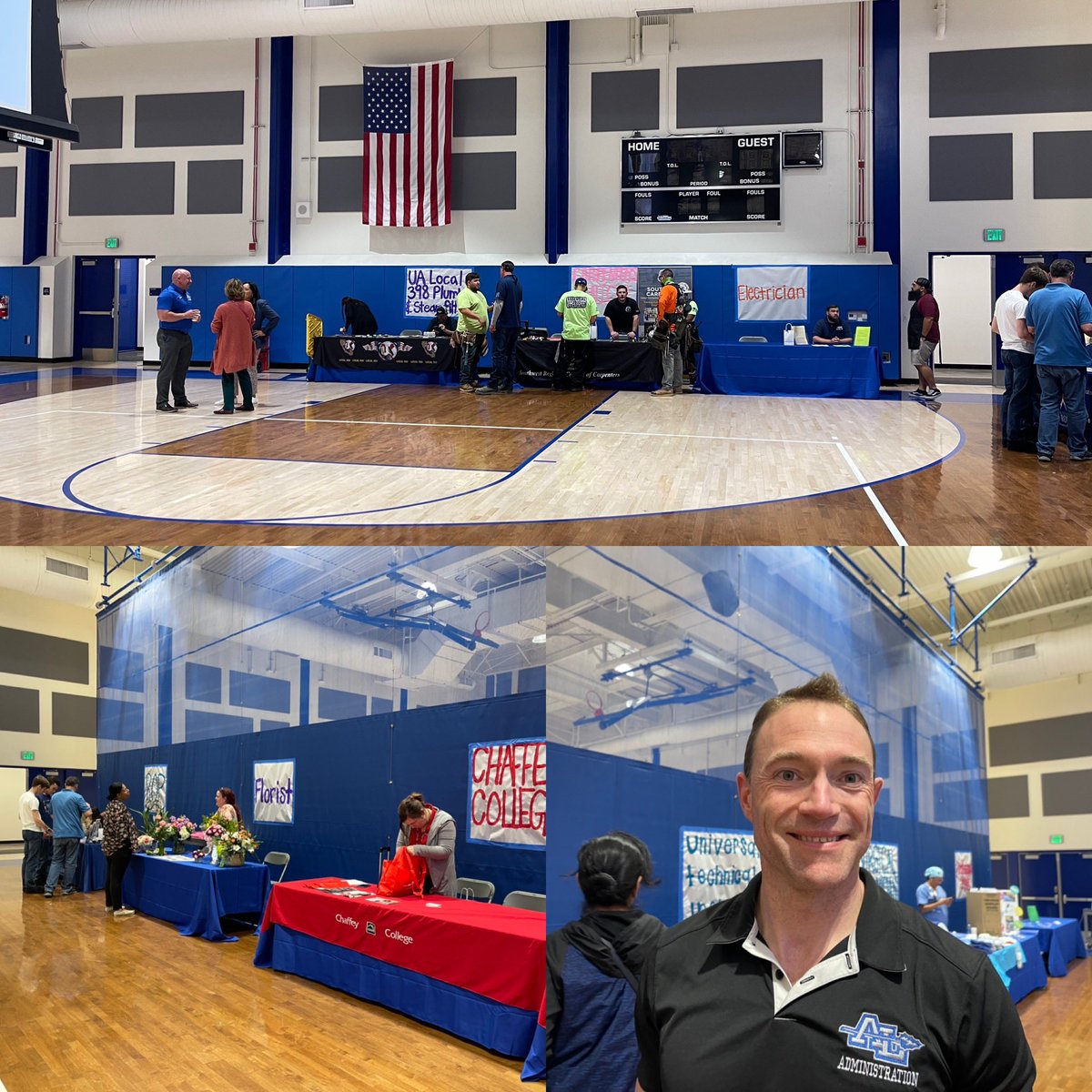 Trades night at ALHS!!! So excited to provide this opportunity for our students  🤗 #communitypartnerships #workitbraves <a href="/AltaLomaHigh/">Principal</a> <a href="/AdamStites1/">Adam Stites, Ed.D.</a> <a href="/GayleRoss55/">Gayle</a> @MsAndersonALHS