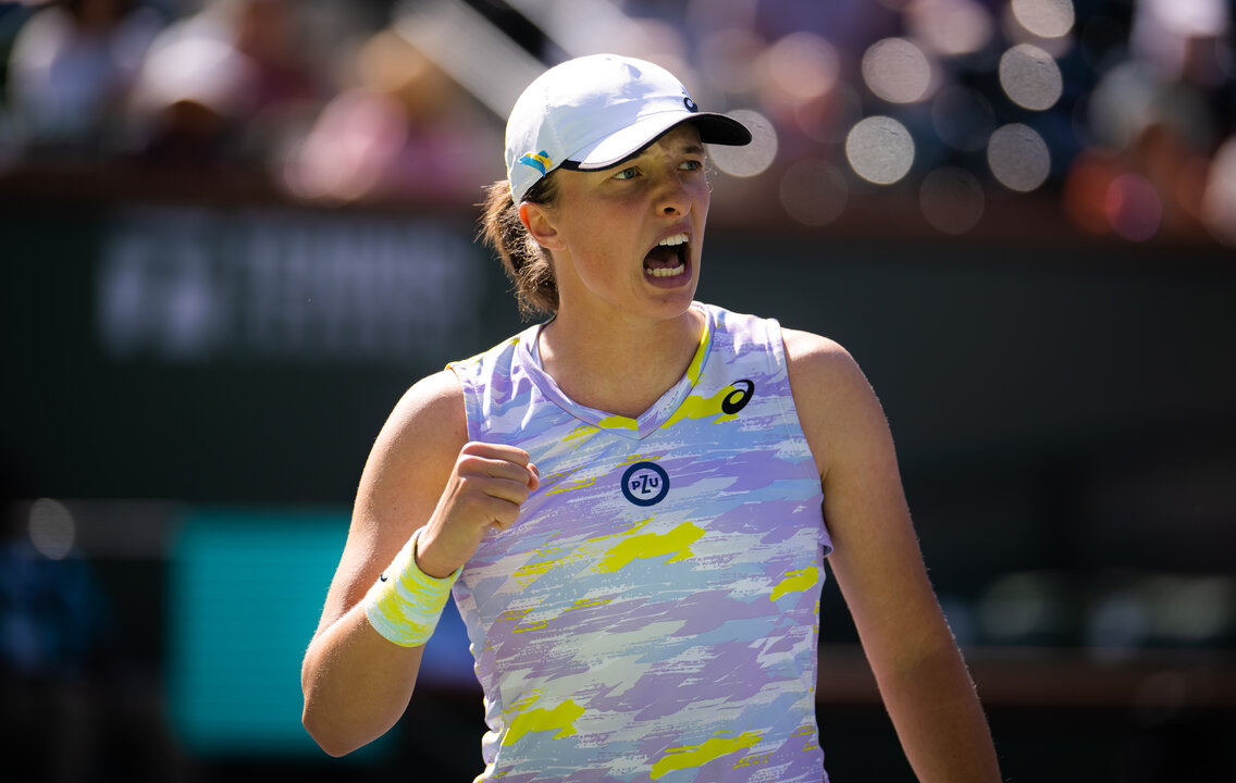 iga_swiatek's tweet photo. ☀️Yes! Quarterfinal for the fourth time this season.
☀️Jazda! Czwarty ćwierćfinał w tym roku.

#indianwells #prevail https://t.co/VH3ffZ8hK0